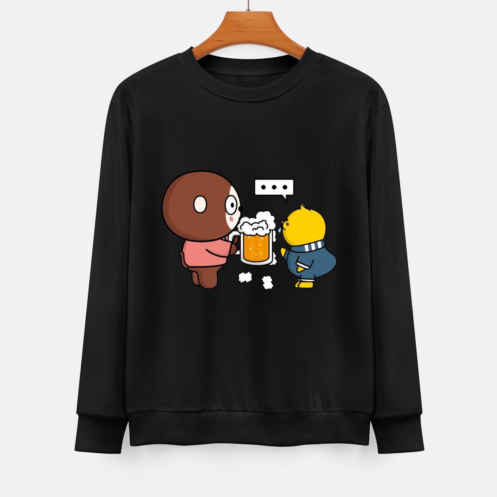 Front Patterned Long Sleeve TopSlim Fit DailyFit